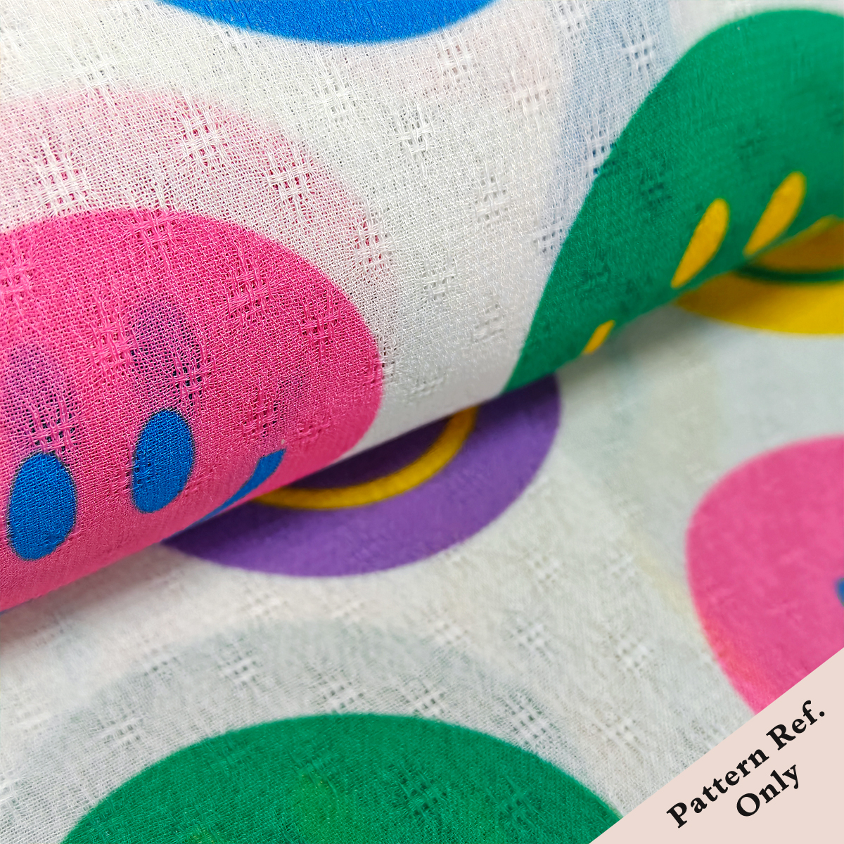 Custom Printed Dobby Chiffon Fabric – Sheer, Flowing & Delicately Textured for Romantic Dresses & Elegant Accents