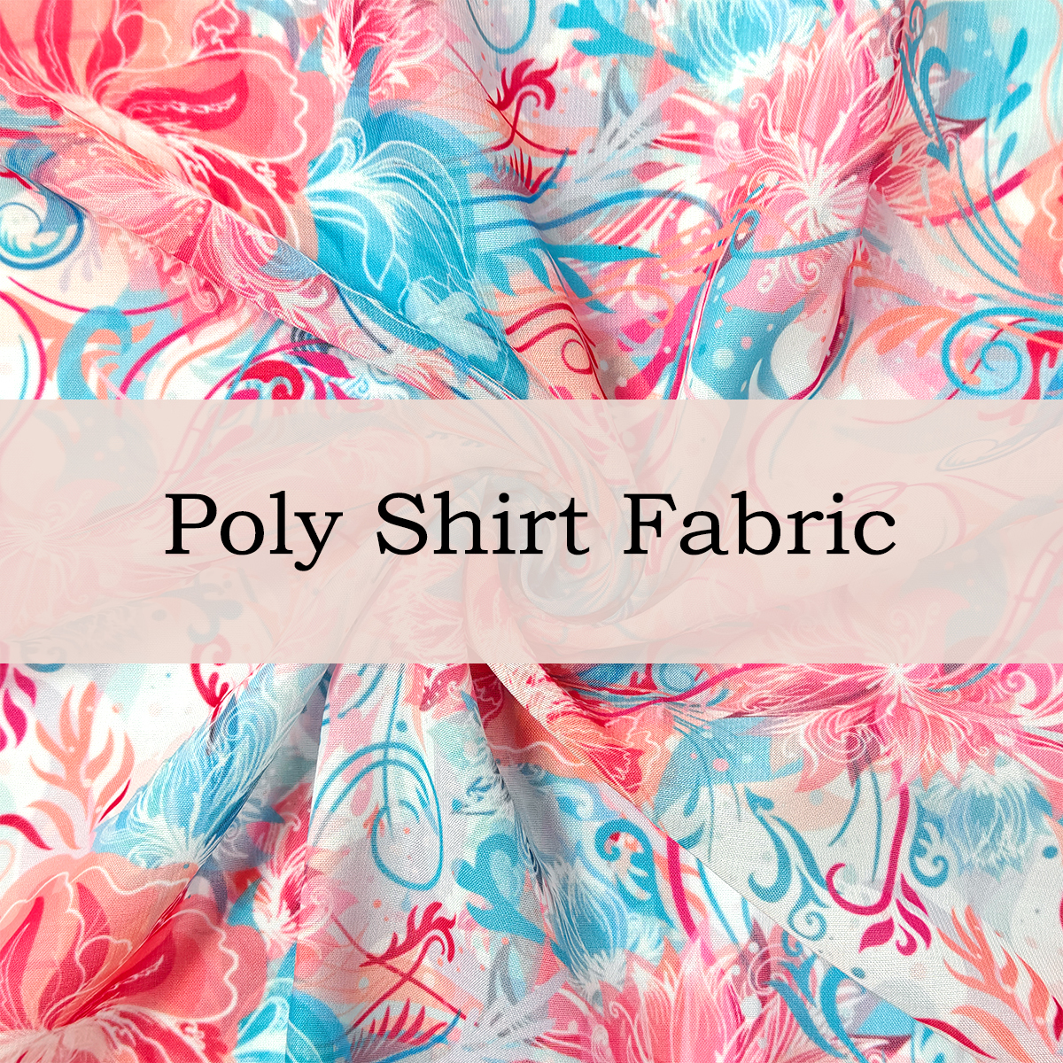 Custom Printed Poly Shirt Fabric – Crisp, Lightweight & Smooth for Tailored Shirts & Everyday Fashion