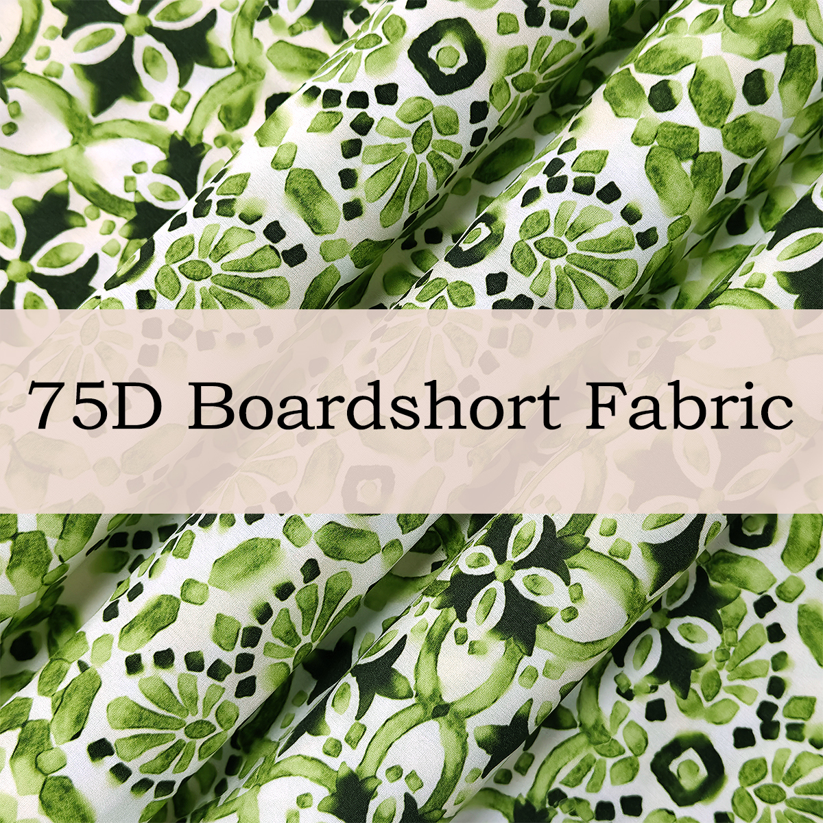 Custom Printed 75D Boardshort Fabric – Flexible, Comfortable & Stylish for Activewear & Fashion Apparel