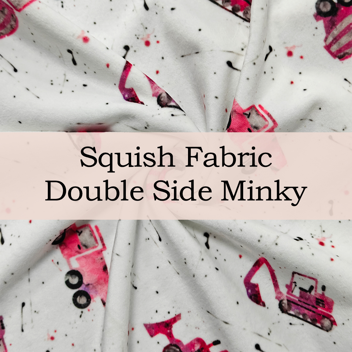Custom Printed Squish Fabric (Double Side Minky) | Soft, Stretchy & Cuddly