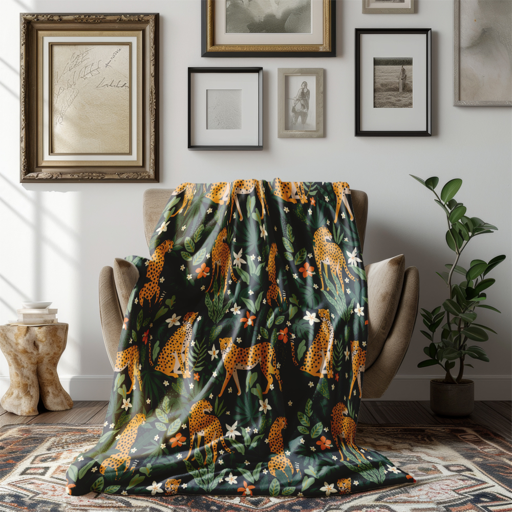 Throw Blanket – Fairy Dragon Castle Cloud Pattern