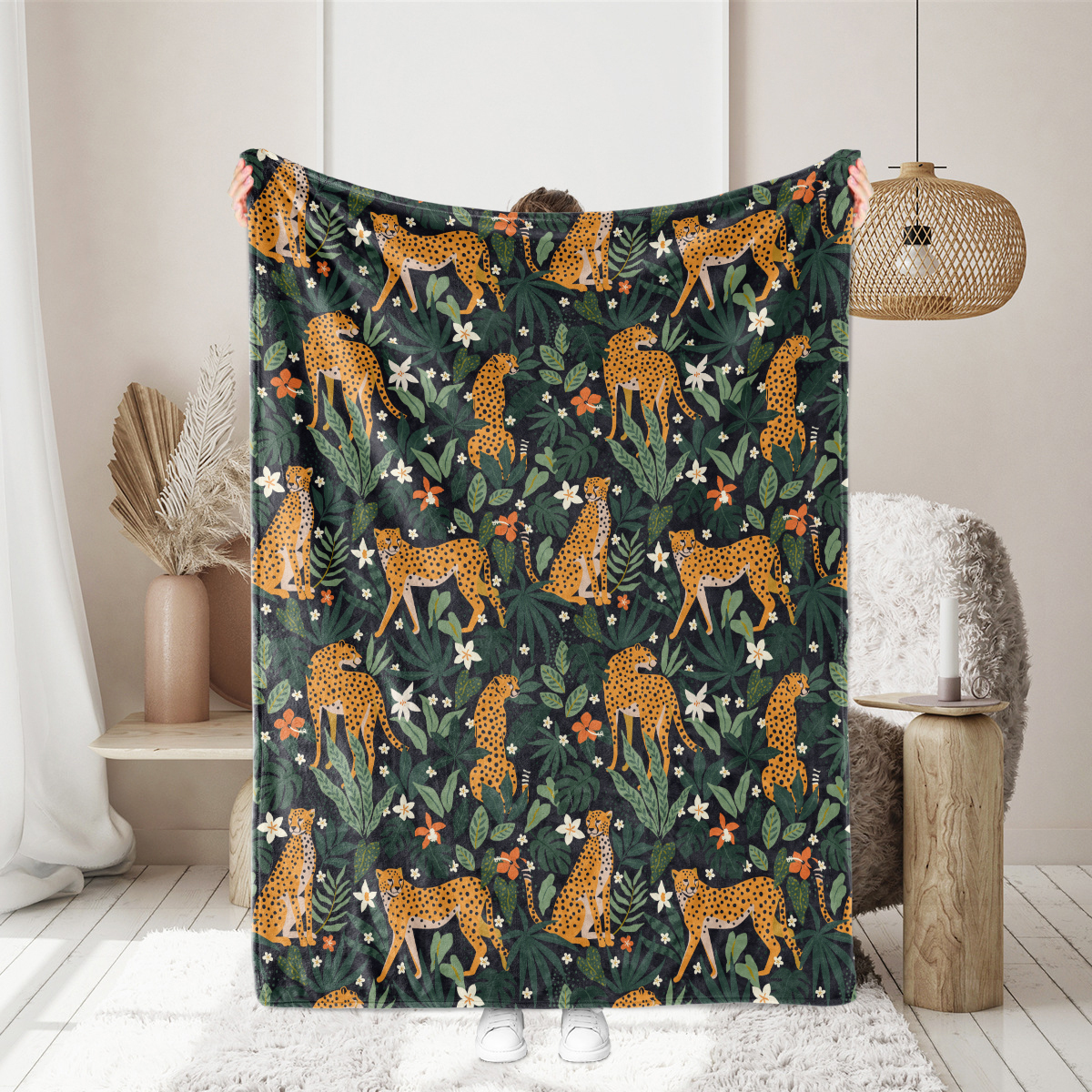 Throw Blanket – Fairy Dragon Castle Cloud Pattern