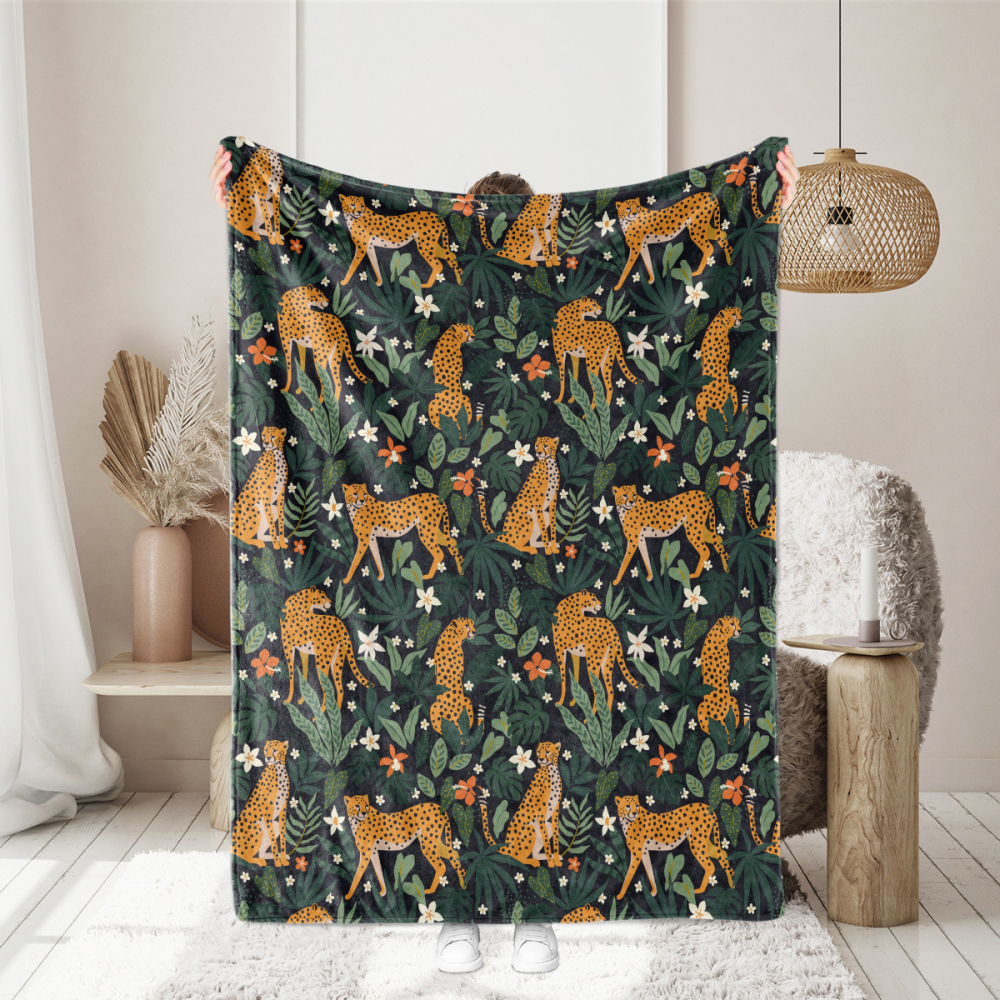 Throw Blanket – Fairy Dragon Castle Cloud Pattern