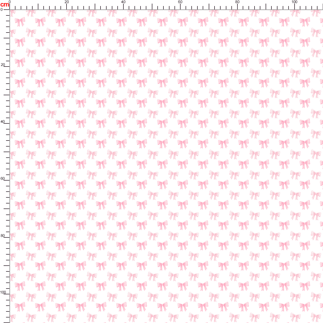 Cute Light Red Watercolor Bow And Heart Seamless Pattern - Custom Print Fabrics