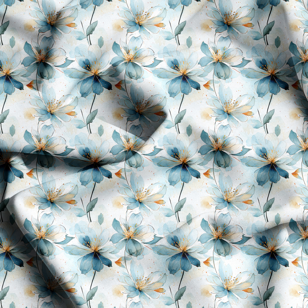 Liberty Personalized Floral Fabric, Seamless Printing Options at Prinstitch
