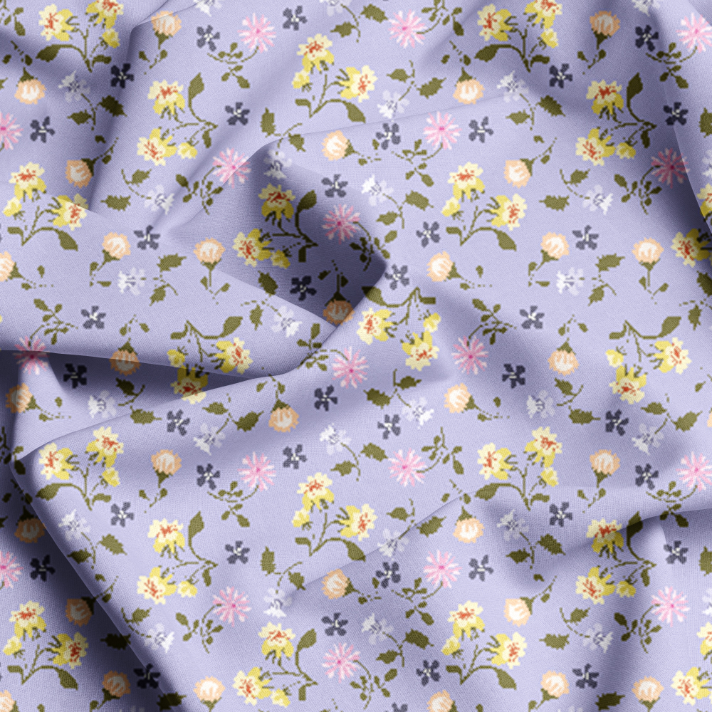 Liberty Floral Seamless Design Printing, Custom Fabric by Prinstitch