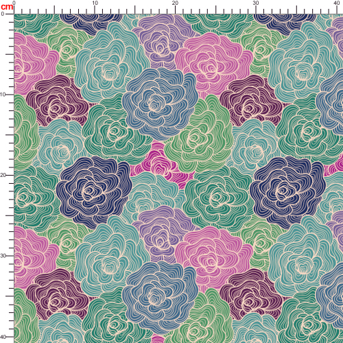 Colorful Vintage Stun Flowers Liberty Floral Print – Custom Print Fabrics
