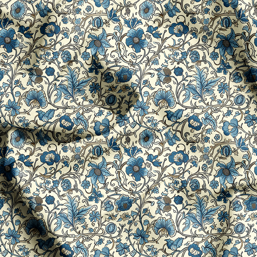 Seamless Liberty Floral Prints, Create Custom Fabric Designs with Prinstitch