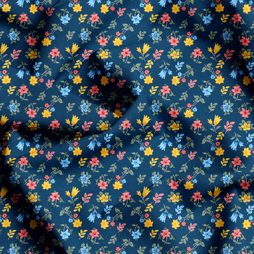 Custom Liberty Floral Seamless Patterns, Fabric Printing by Prinstitch