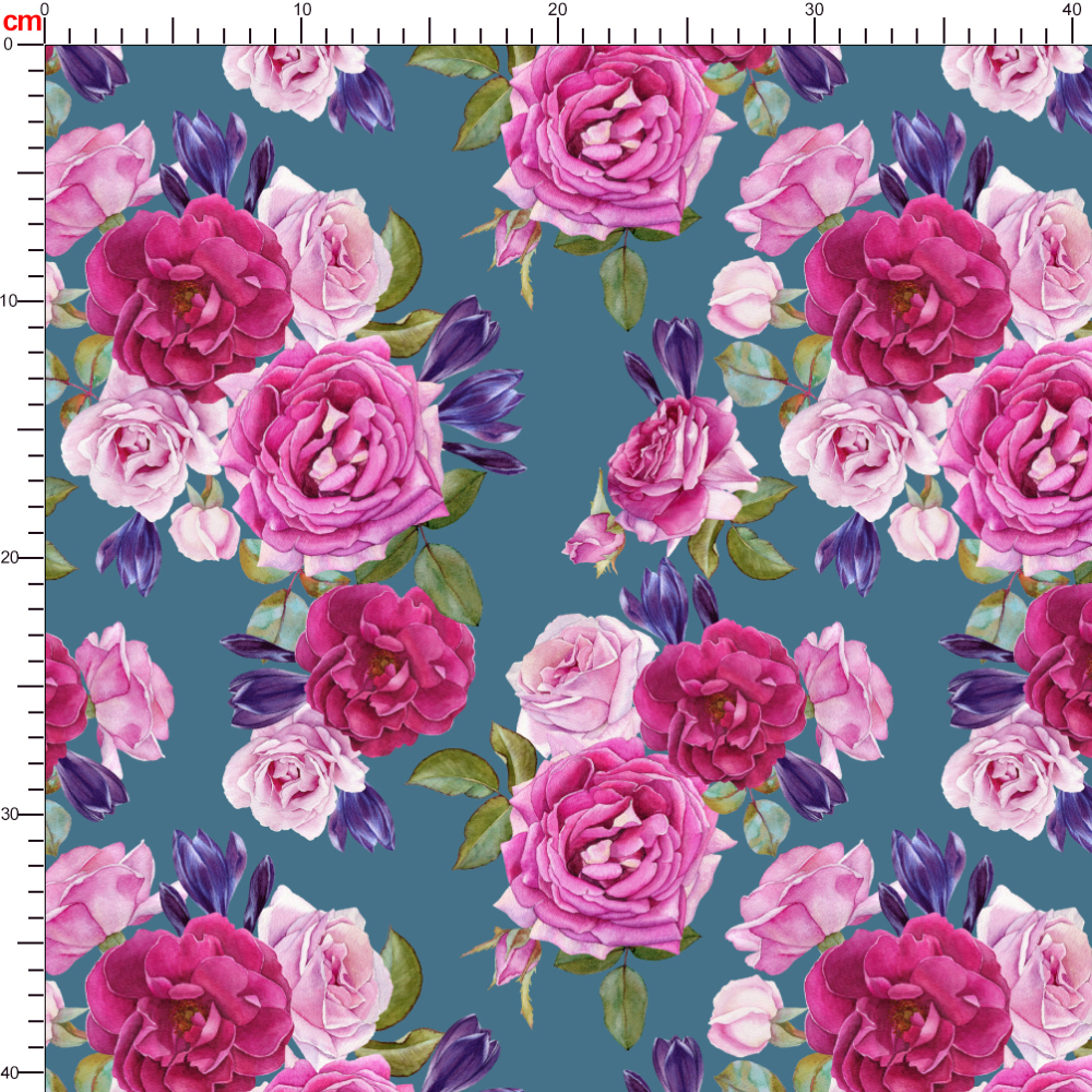 Gorgeous Vintage Rose Red Bouquet Liberty Floral Fabric – Custom Print Fabrics