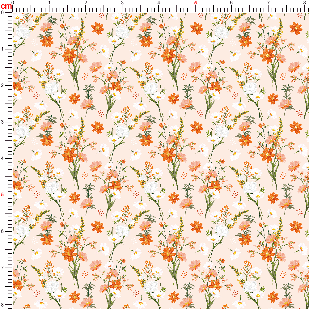 Vintage Vibrant Floral Patterns Liberty Floral Print with Natural Inspiration – Custom Printed Fabric