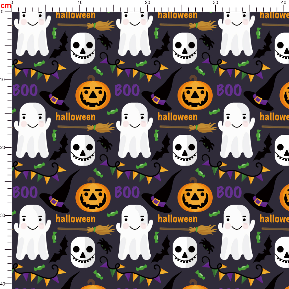 Custom Halloween Party Designs Fabric - Print On Demand for Seamless Fabric Patterns