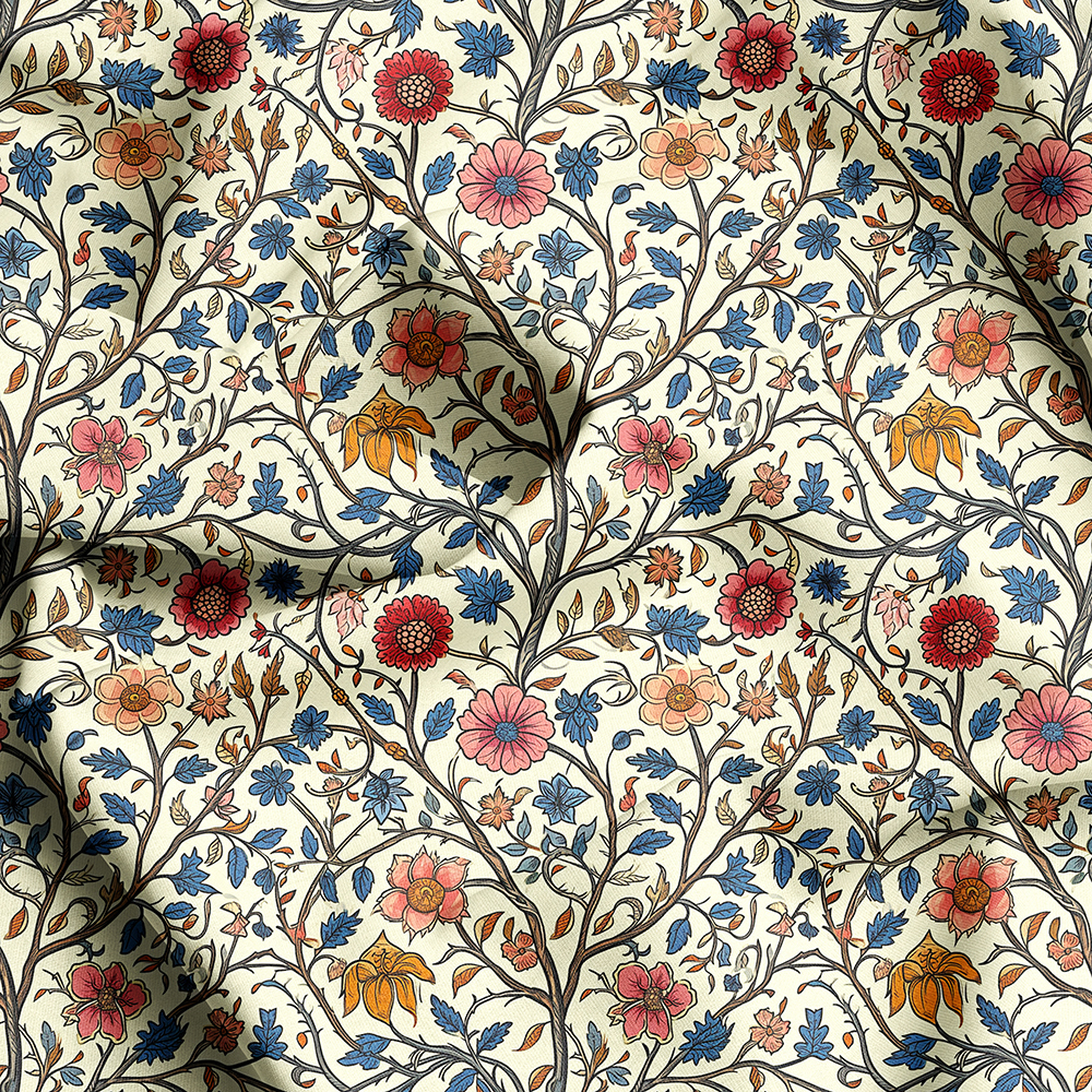 Seamless Liberty Floral Prints, Create Custom Fabric Designs with Prinstitch