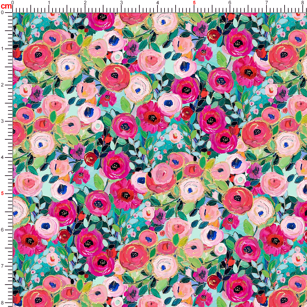 Colorful Liberty Floral Print Exquisite Artistic Feel – Custom Print Fabric