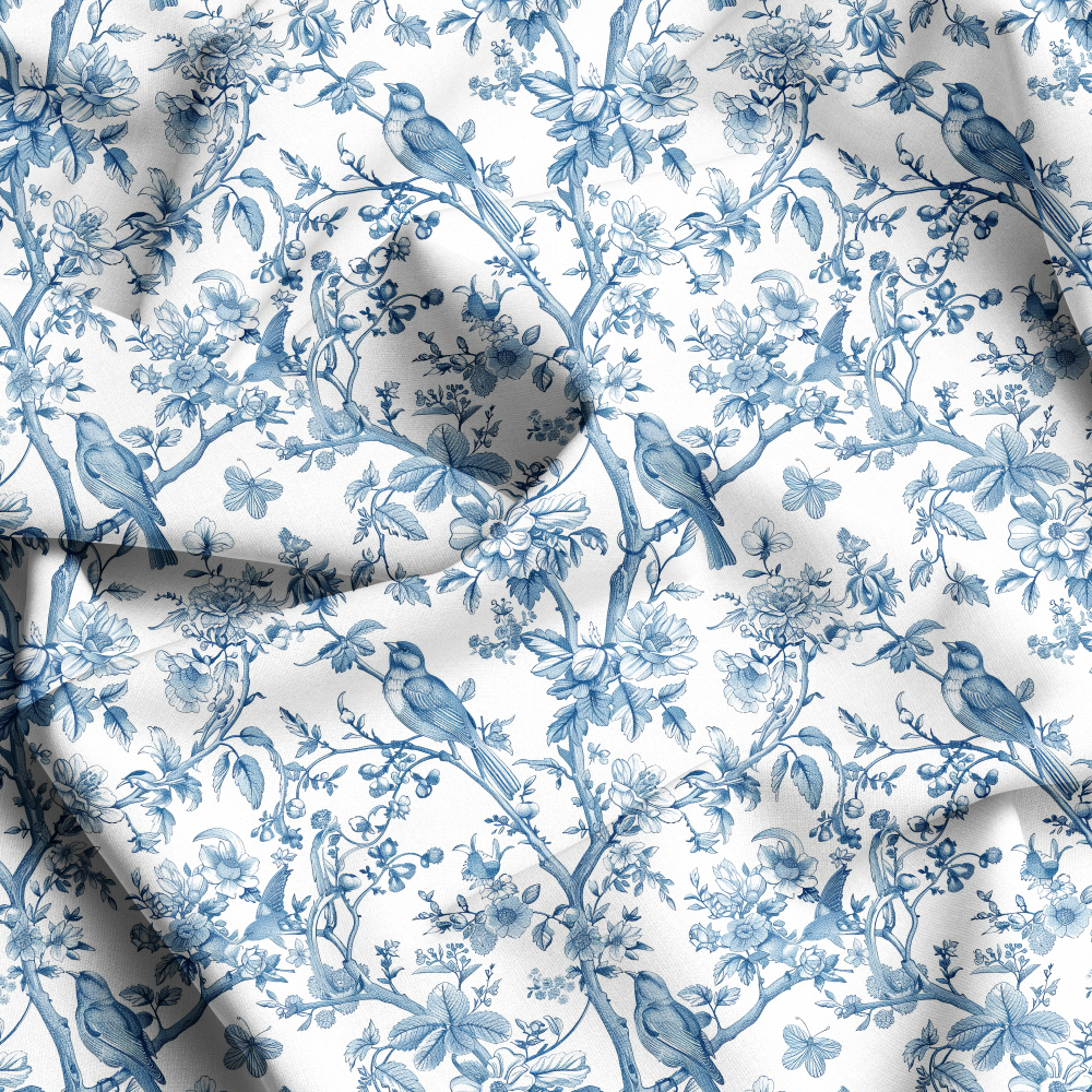 Liberty Floral Seamless Printing, Custom Fabric Options at Prinstitch