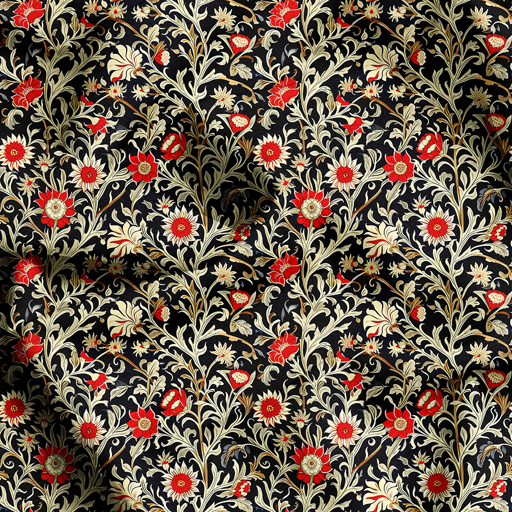 Seamless Liberty Floral Prints, Create Custom Fabric Designs with Prinstitch