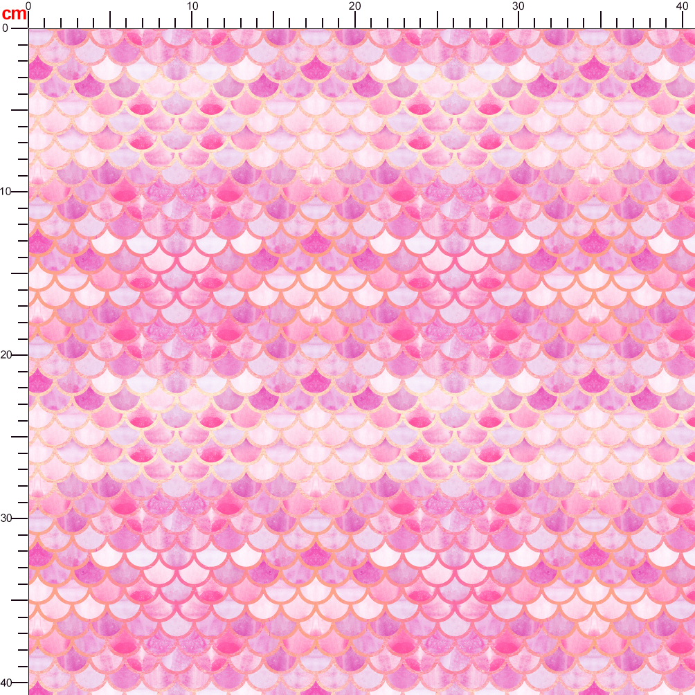 Mermaid Scales Pink Gradient Seamless Pattern - Custom Print Fabrics