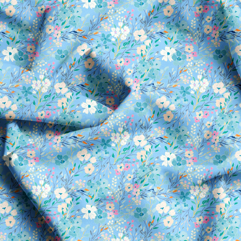 Liberty Floral Print Fabric, Custom Seamless Designs by Prinstitch
