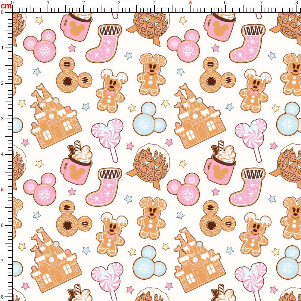 Customized Print Mickey Cookies Fabric - Personalize Your Prints At Prinstitch