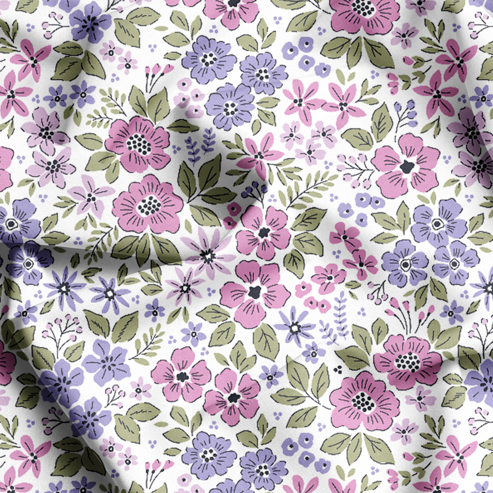 Liberty Floral Fabric Printing Options, Tailored Seamless Designs by Prinstitch