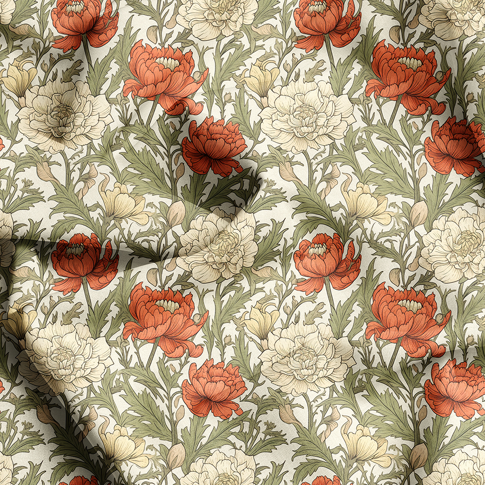 Seamless Liberty Floral Prints, Create Custom Fabric Designs with Prinstitch