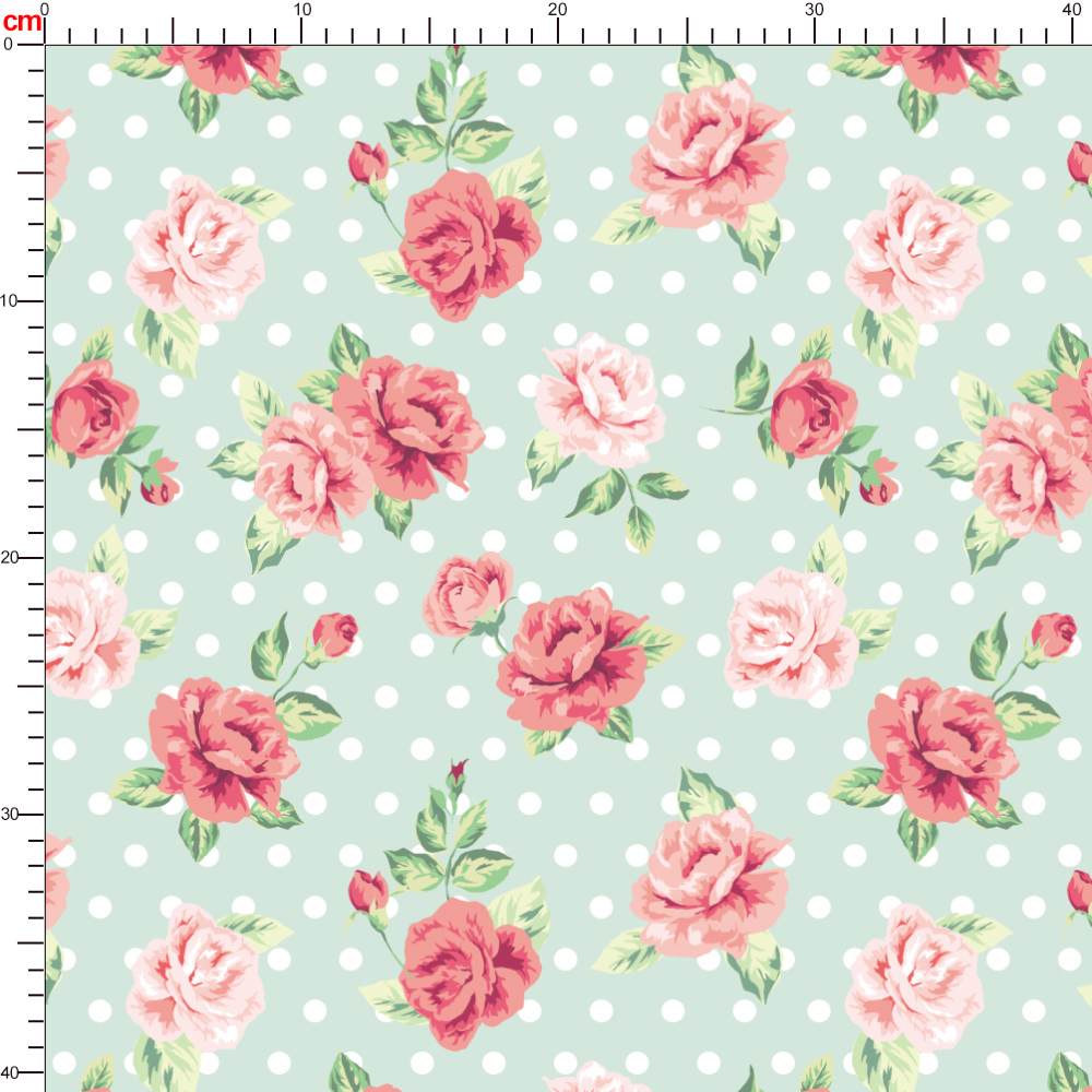 Warm Vintage Traditional Red Flowers Liberty Floral Fabric – Custom Printed Fabric
