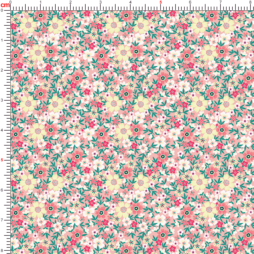 Colorful Liberty Floral Print with Rich Botanical Patterns on a Pink Background Fabric – Custom Print Fabrics