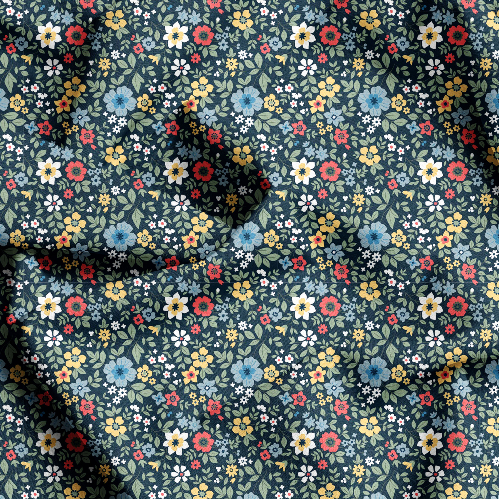 Liberty Floral Seamless Custom Patterns, Personalized Printing by Prinstitch