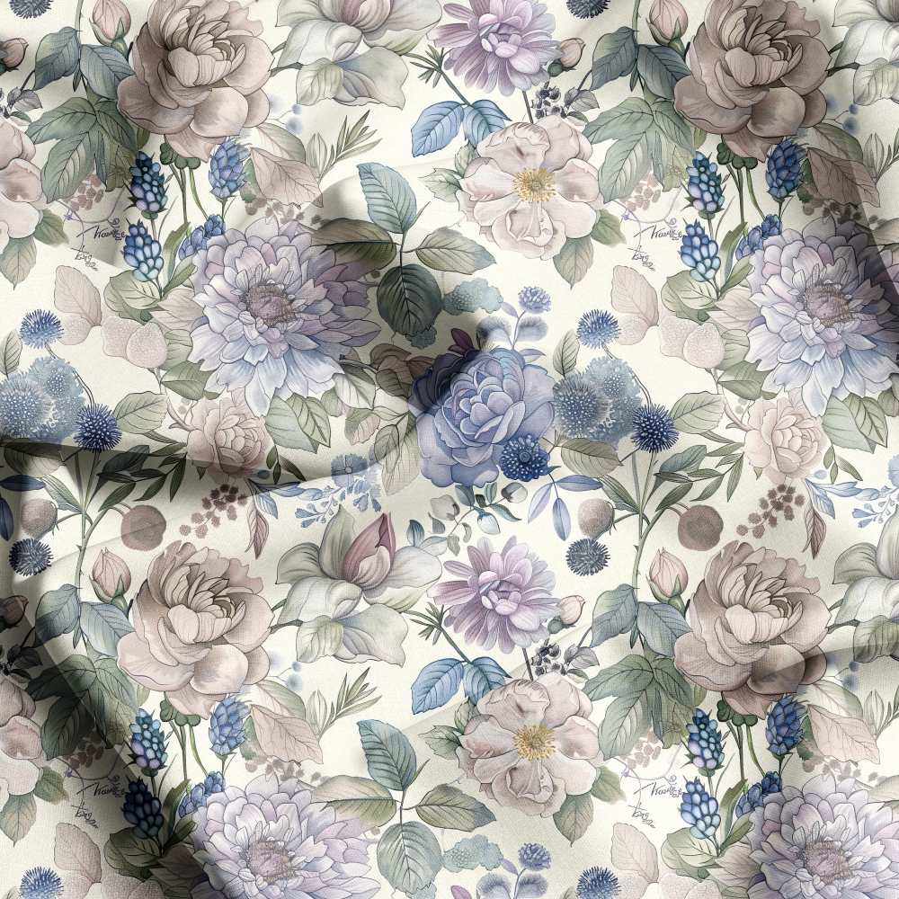 Liberty Personalized Fabric, Custom Floral Seamless Prints at Prinstitch