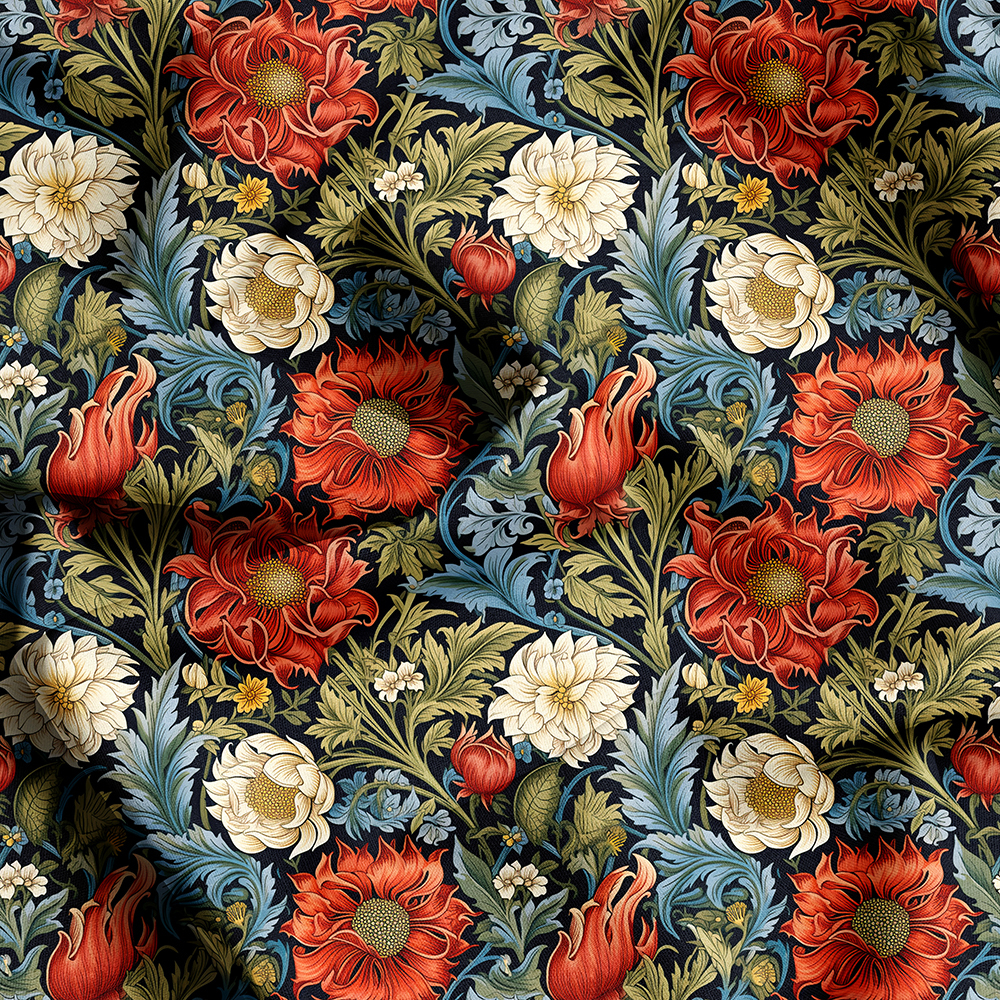 Seamless Liberty Floral Prints, Create Custom Fabric Designs with Prinstitch