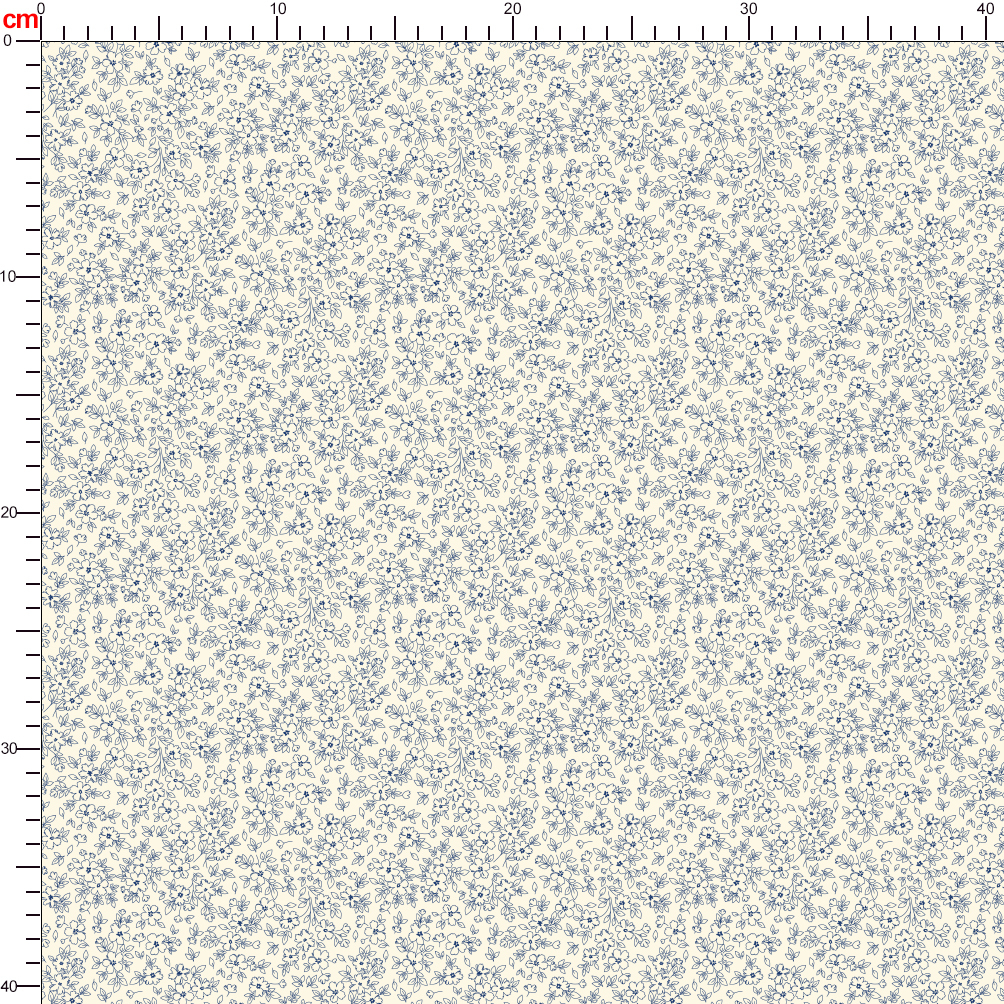Small Little Flowers Liberty Style Ditsy Floral Custom Print Fabrics