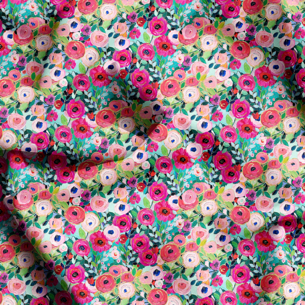 Liberty Floral Custom Fabric Service, Seamless Printing at Prinstitch