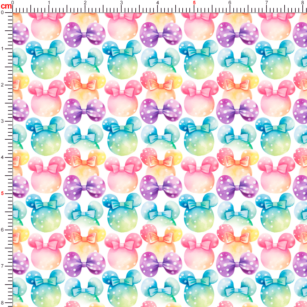 Customized Print Minnie Mouse Bowknot Fabric - Bring Your Ideas to Life At Prinstitch