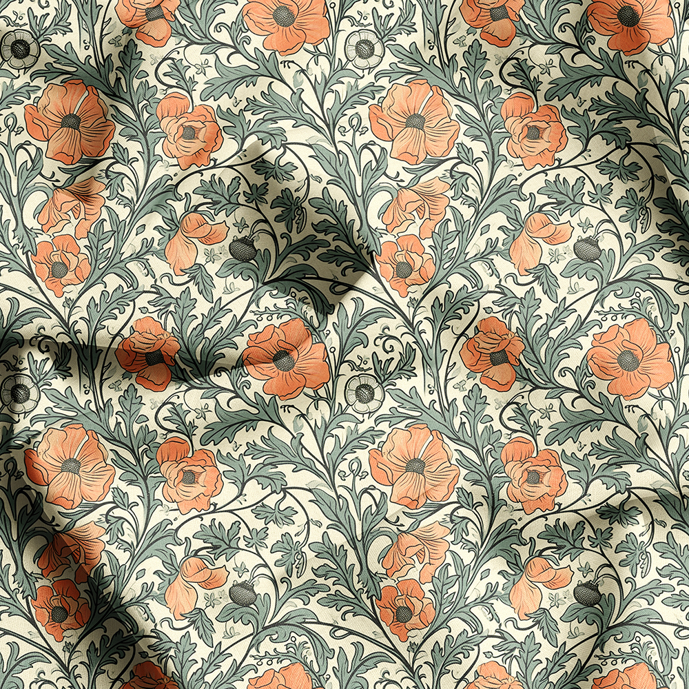 Seamless Liberty Floral Prints, Create Custom Fabric Designs with Prinstitch