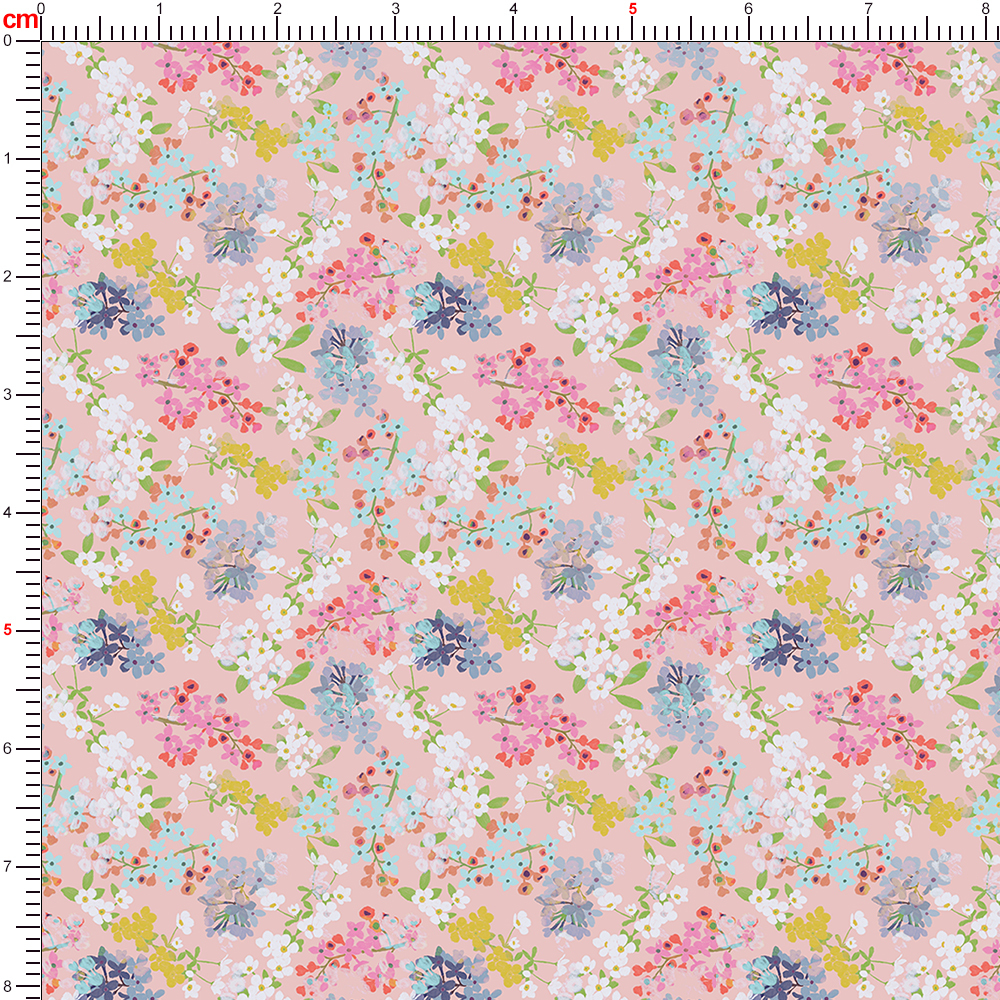 Dreamy Colors Liberty Floral Print with Rich Botanical Patterns on Pink Background Fabric – Custom Print Fabrics