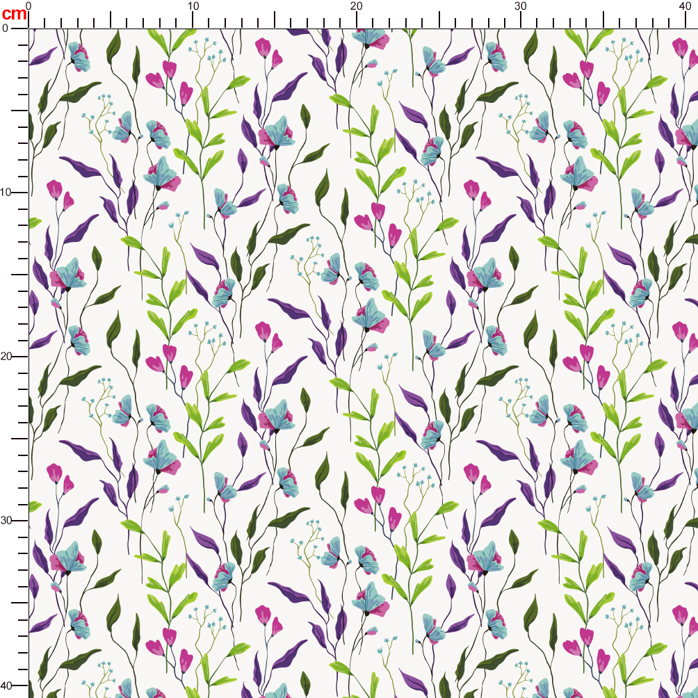 Vintage Liberty Floral with Spring Wild Beautiful Flowers – Custom Print Fabrics