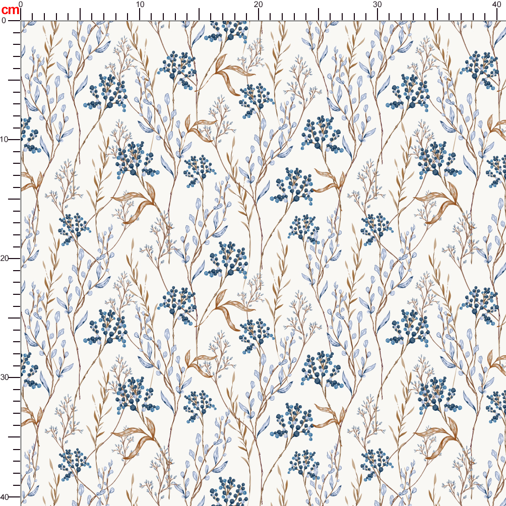 Stylish Vintage Hand Drawn Liberty Floral with Fall Winter Wild Botanical Floral Seamless Pattern – Custom Print Fabrics