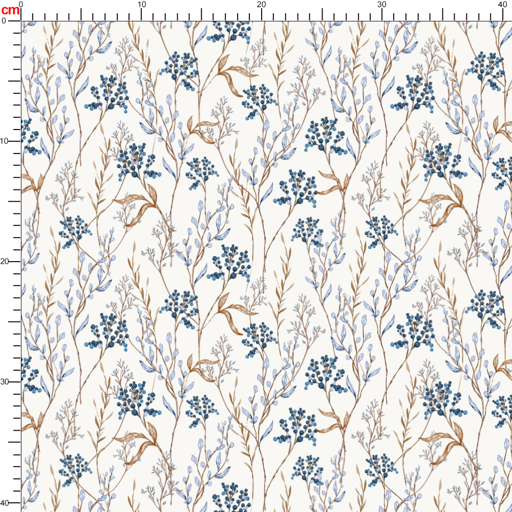 Stylish Vintage Hand Drawn Liberty Floral with Fall Winter Wild Botanical Floral Seamless Pattern – Custom Print Fabrics
