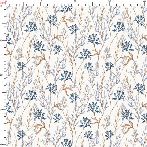 Stylish Vintage Hand Drawn Liberty Floral with Fall Winter Wild Botanical Floral Seamless Pattern – Custom Print Fabrics