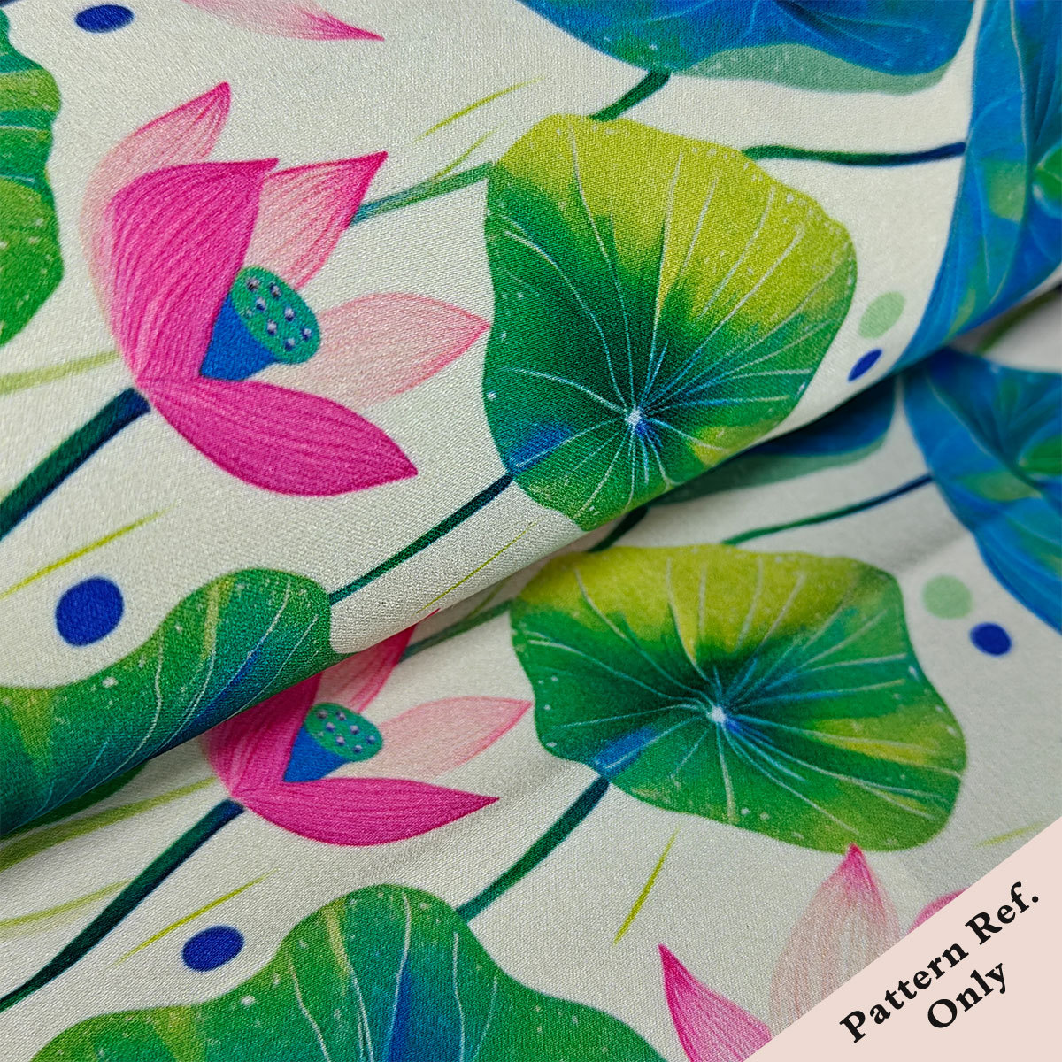 Custom Printed Armani Silk Fabric – Silky, Slight Stretch & Elegant for Dresses, Scarves & Luxe Apparel