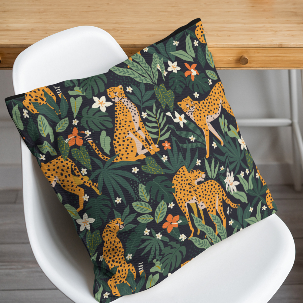 Custom Throw Pillow Cushion Cover - Soft & Breathable Fabric