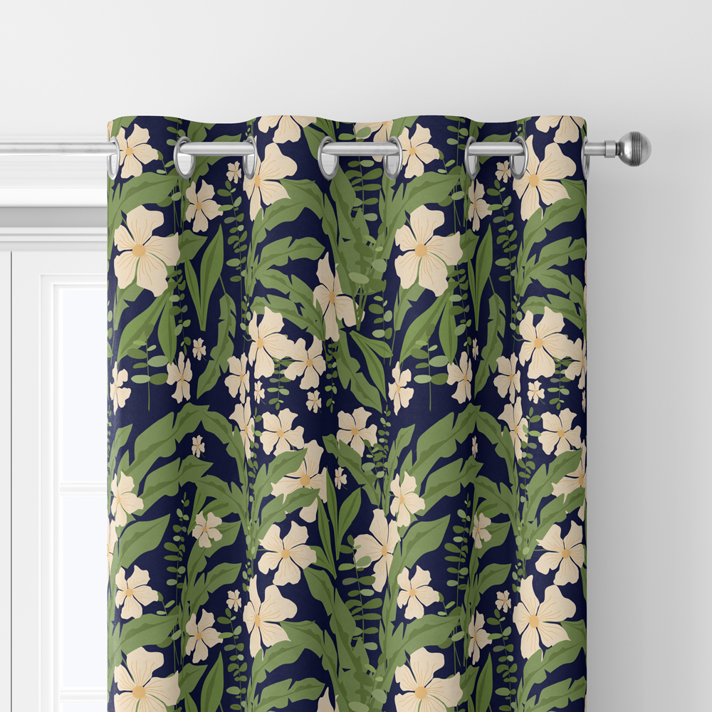 Curtain – Abstract Vintage Beautiful Liberty Floral Fabric with Modern Botanical Floral