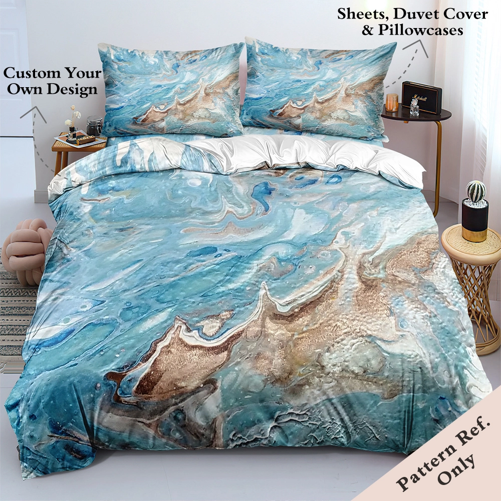 Custom Printed Bedding Sets with Sheets, Duvet Cover, Pillowcases - China  Textile Manufacturer, image size:1000x1000