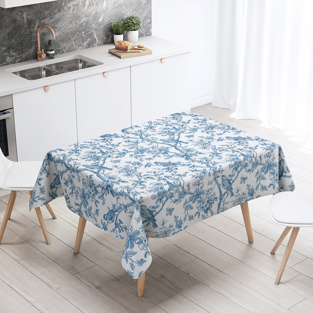 Tablecloth – Free Spirited Vintage Bird on Tree Liberty Floral Print