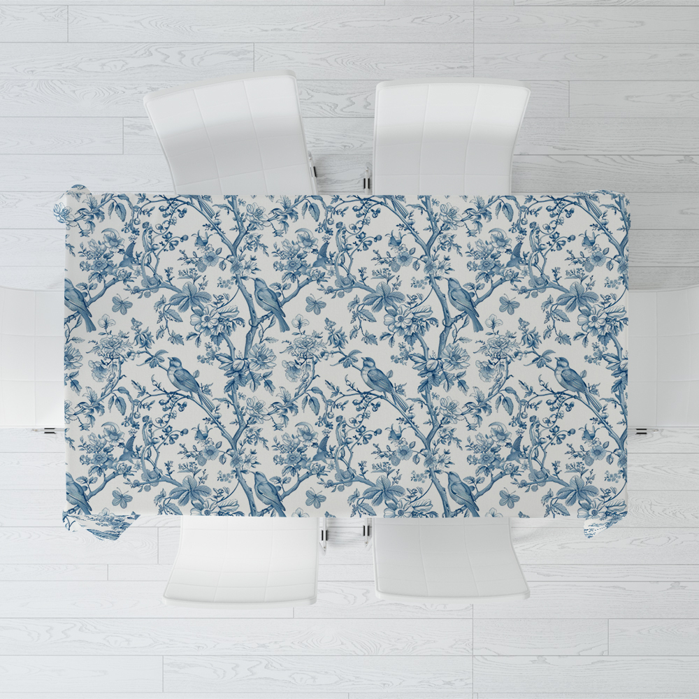 Tablecloth – Free Spirited Vintage Bird on Tree Liberty Floral Print