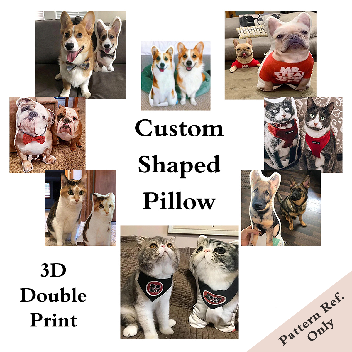 Custom Shaped Pet Pillow Gift - A Unique & Cozy Keepsake for Pet Lovers