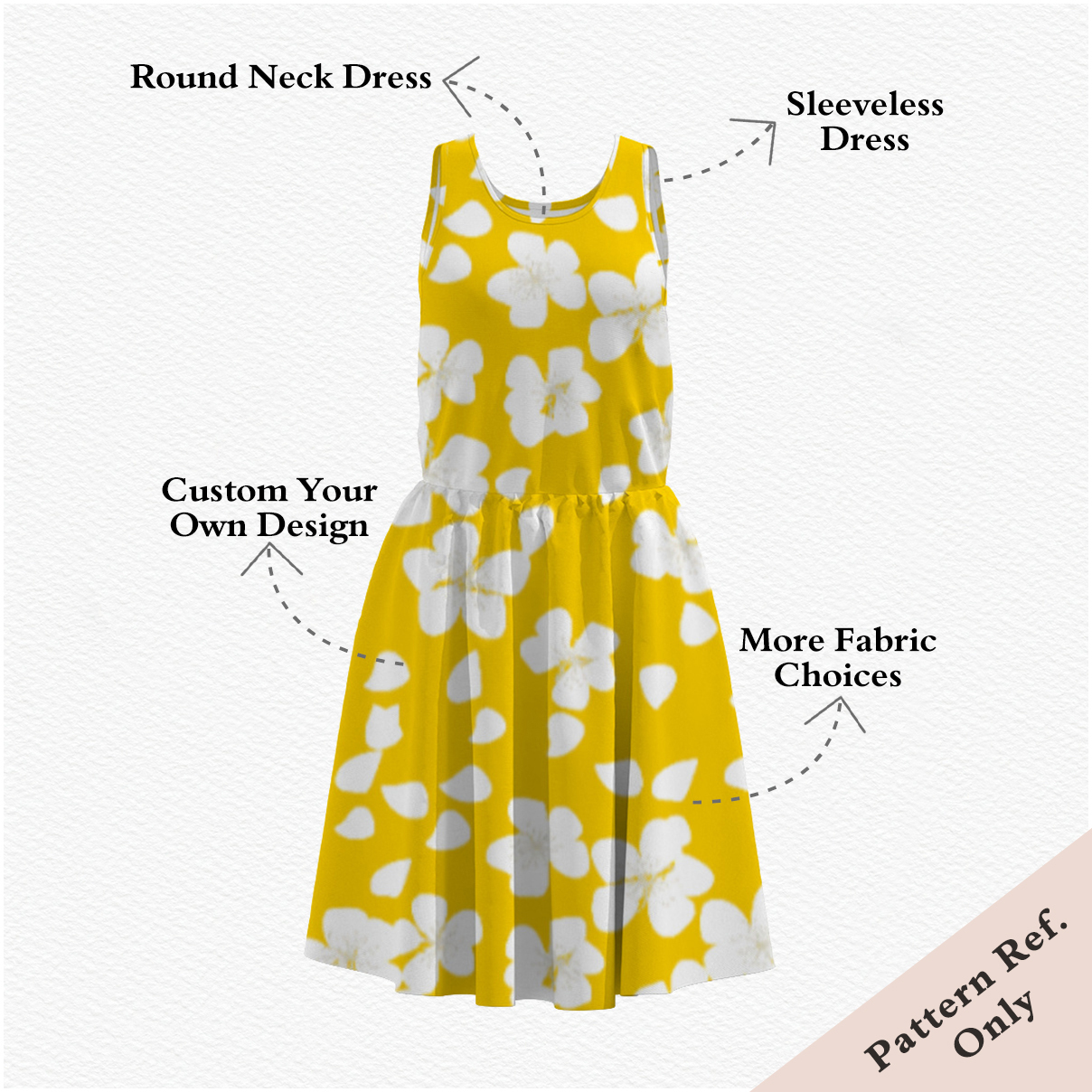 Custom Sleeveless Round-Neck Maxi Dress with Tiered Ruffles