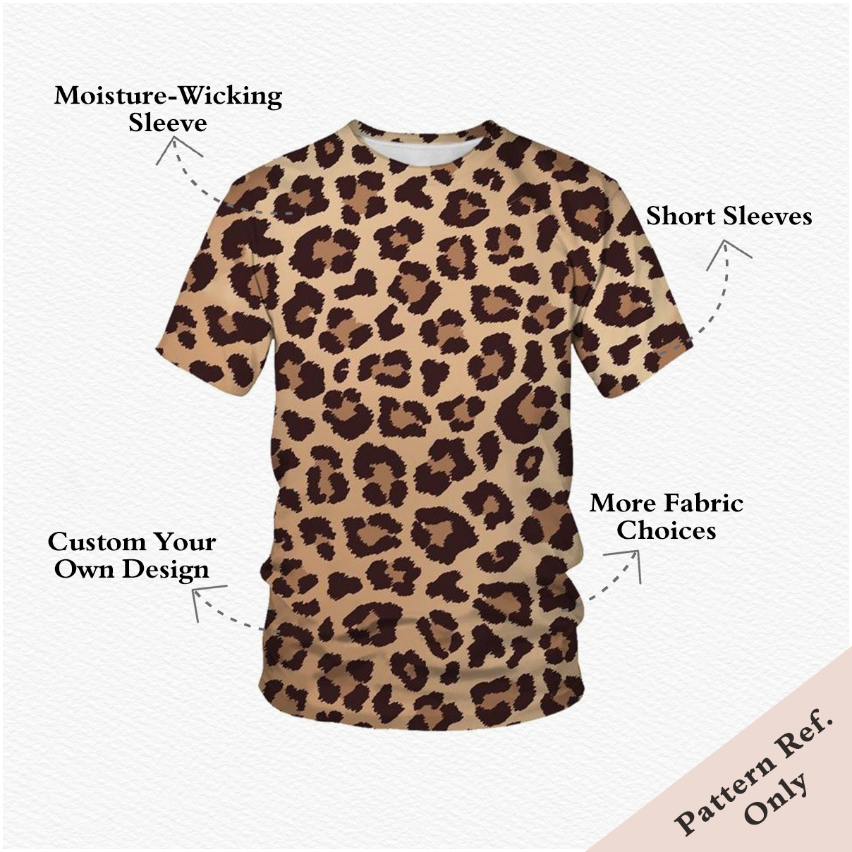 Custom Men's Short Sleeve T-Shirt Digital Print Round Neck Loose Fit Casual Top With Personalized Design