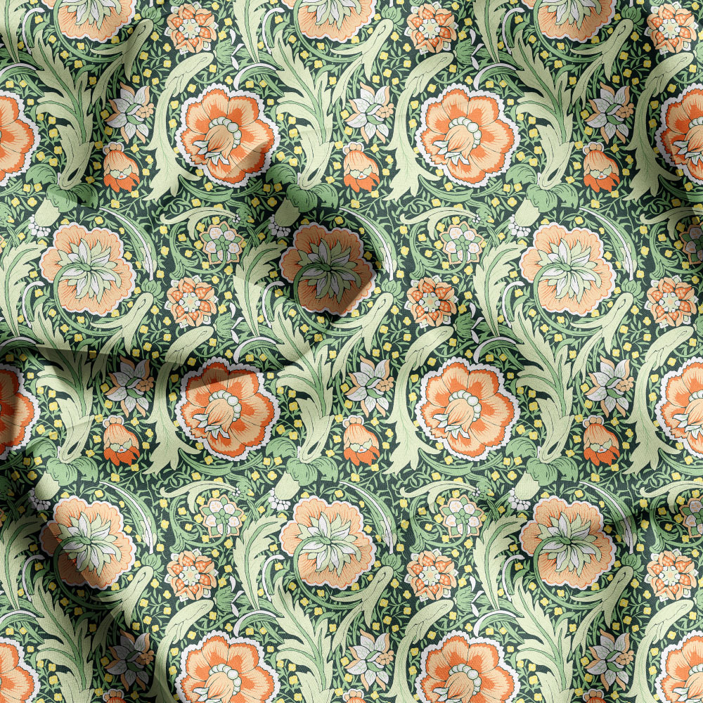 Multi Colorways Seamless Liberty Floral Custom Printing Service, Personalized Fabric at Prinstitch