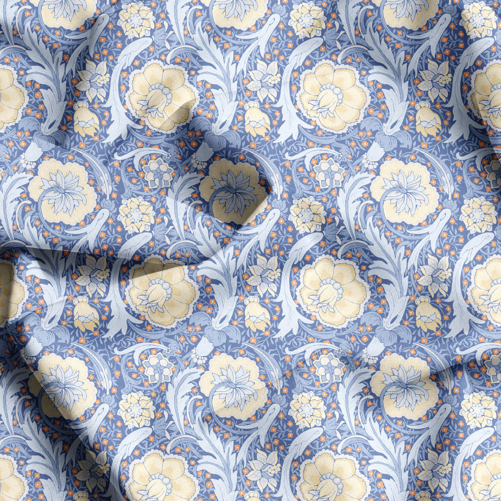 Multi Colorways Seamless Liberty Floral Custom Printing Service, Personalized Fabric at Prinstitch